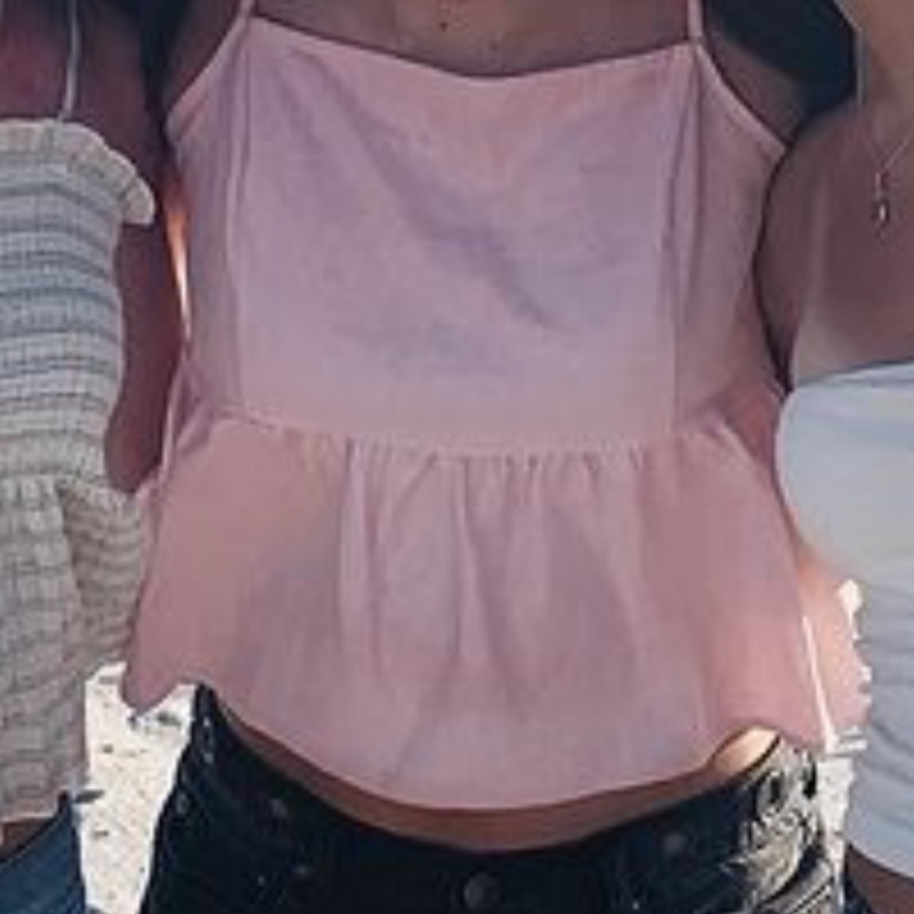 Pink Shit with bow in the back
